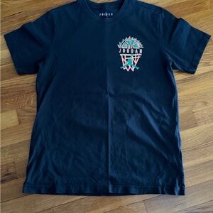 Jordan Black Tee with Colorful Graphic